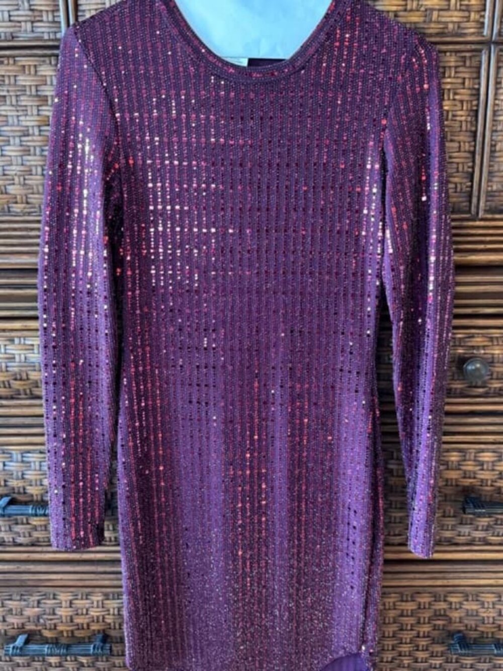 Women_s Purple and Burgundy Dress
